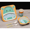 Set Peralatan Makan Anak Kartun Alami